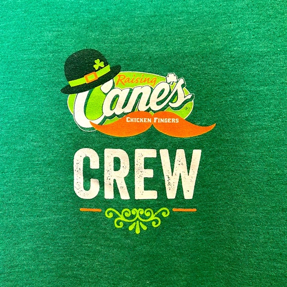 Raising Cane’s! Chicken Fingers 2020 St.Patrick’s Day Crew Shirt - Picture 4 of 5
